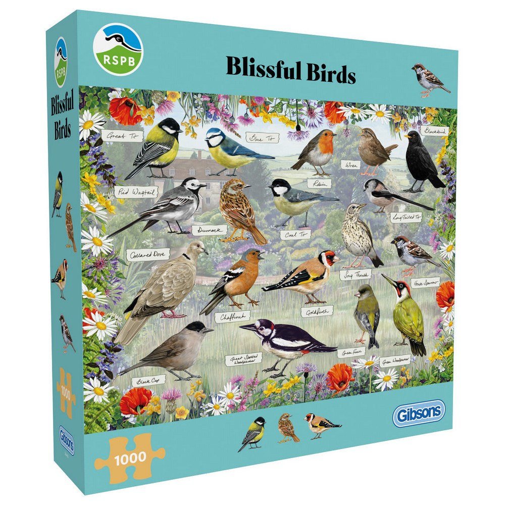 Gibsons - RSPB: Blissful Birds (1000) - Jigsaw Puzzle