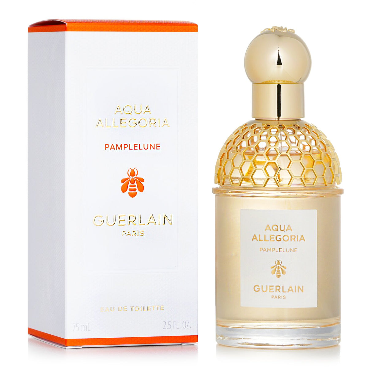 Guerlain Aqua Allegoria Pamplelune Eau De Toilette, 75ml, featuring zesty citrus notes and a warm vanilla finish.