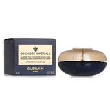 Guerlain Orchidee Imperiale eye cream in a sleek 20ml jar, featuring innovative gel-cream texture and a rejuvenating massage tool.