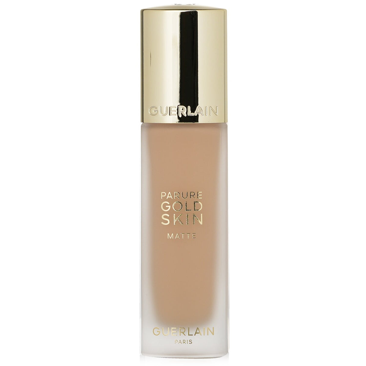 Guerlain Parure Gold Skin Matte Foundation #1N, 35ml, offers a luminous matte finish with SPF 15 and 24-karat gold for radiant skin.