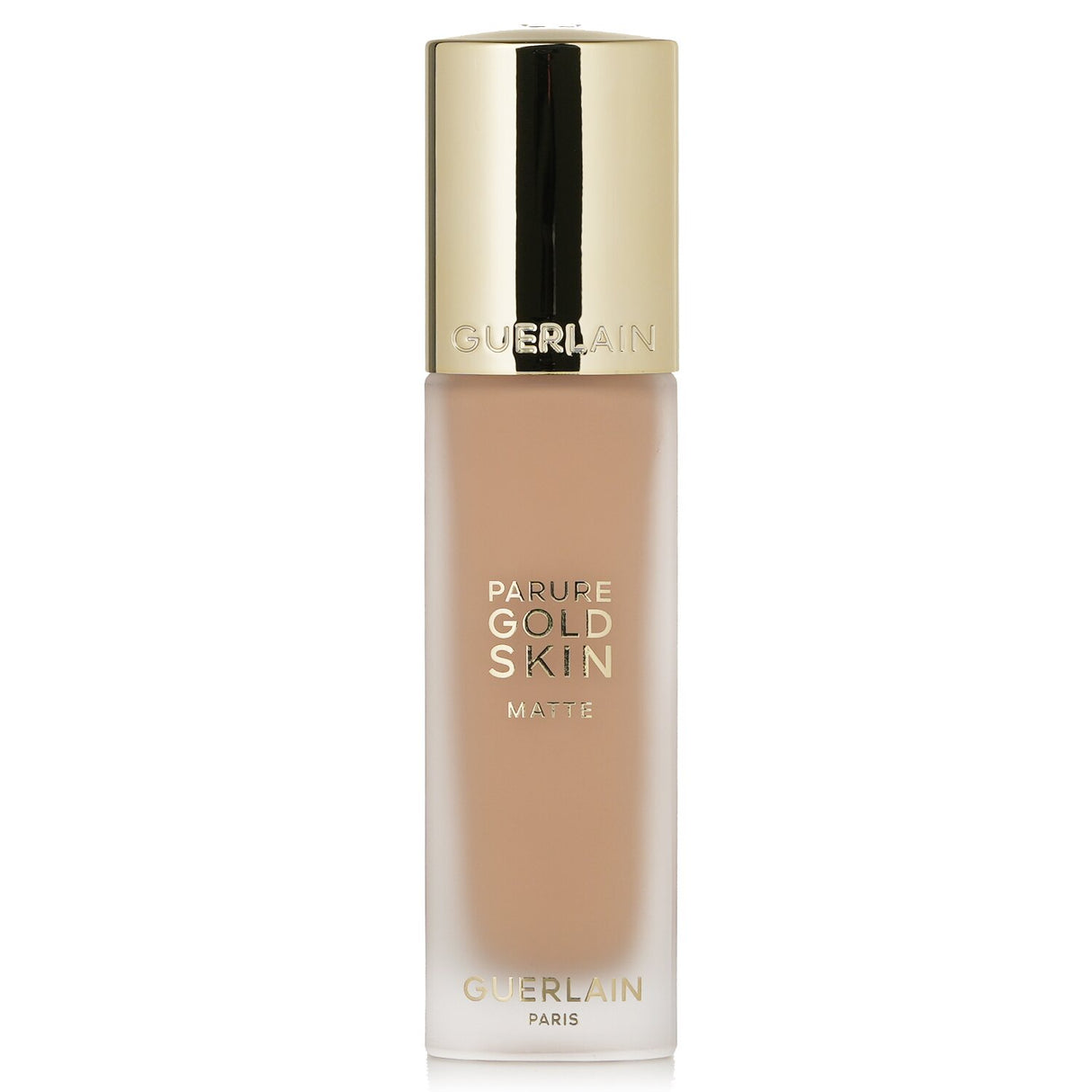 Guerlain Parure Gold Skin Matte Foundation in #2N Neutral, 35ml, offers a luminous matte finish with SPF 15 protection and 24K gold extract.