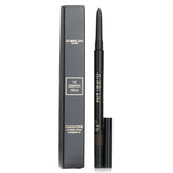 Guerlain #02 Brow Eye Pencil in sleek black casing; intense color, waterproof, creamy texture, and includes sharpener.