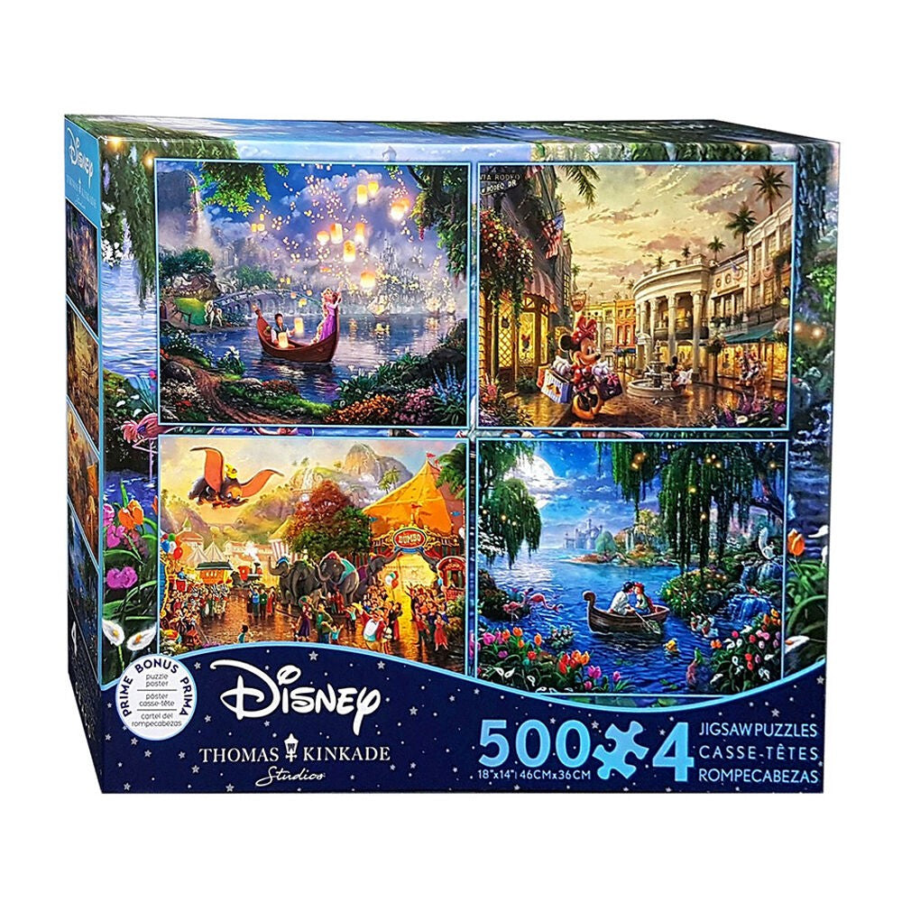Puzzle - Ceaco - Kinkade Disney 500Pc 4-In-1 #4