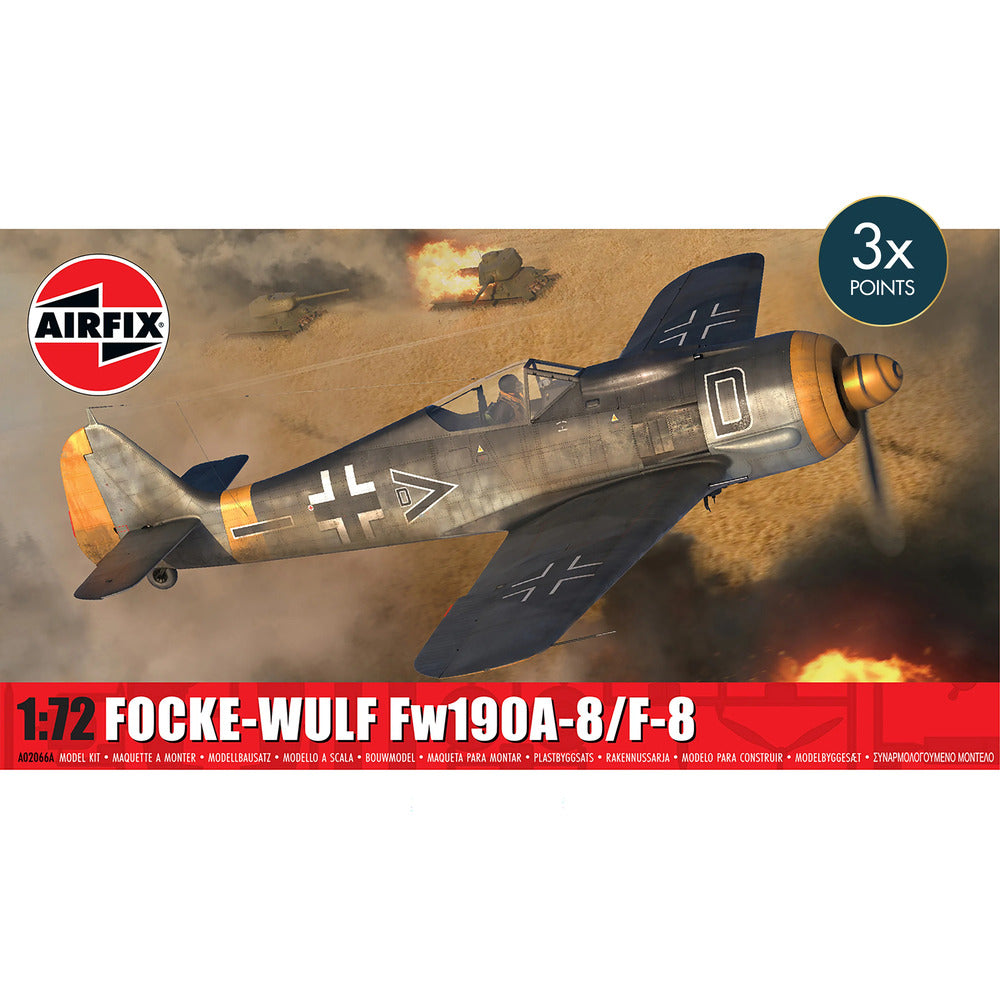 Focke-Wulf Fw190A-8/F-8 Airfix 1:72 Scale Model Kit