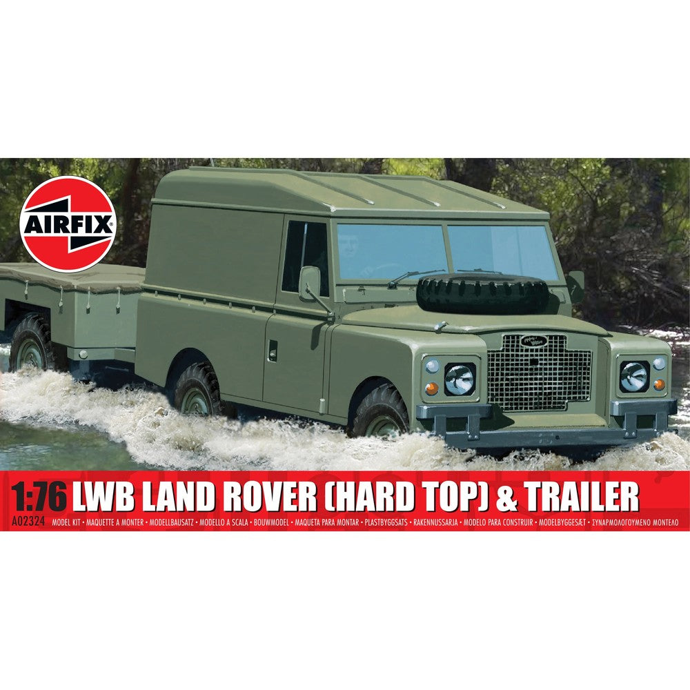 Airfix - LWB Land Rover (Hard Top) & Trailer (1: 73) - Miniature Terrain