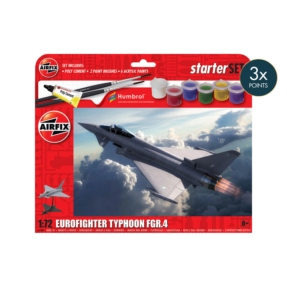 Starter Set Eurofighter Typhoon FGR4 Airfix 1:72 Scale Model Kit