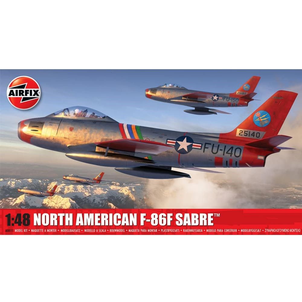 North American F-86F Sabre Airfix 1:48 Scale Model Kit