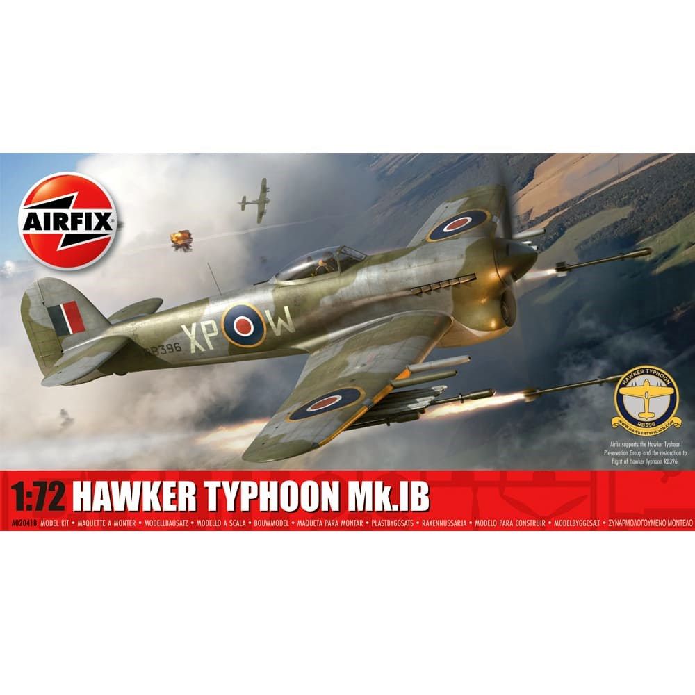 Hawker Typhoon Mk IB Airfix 1:72 Scale Model Kit