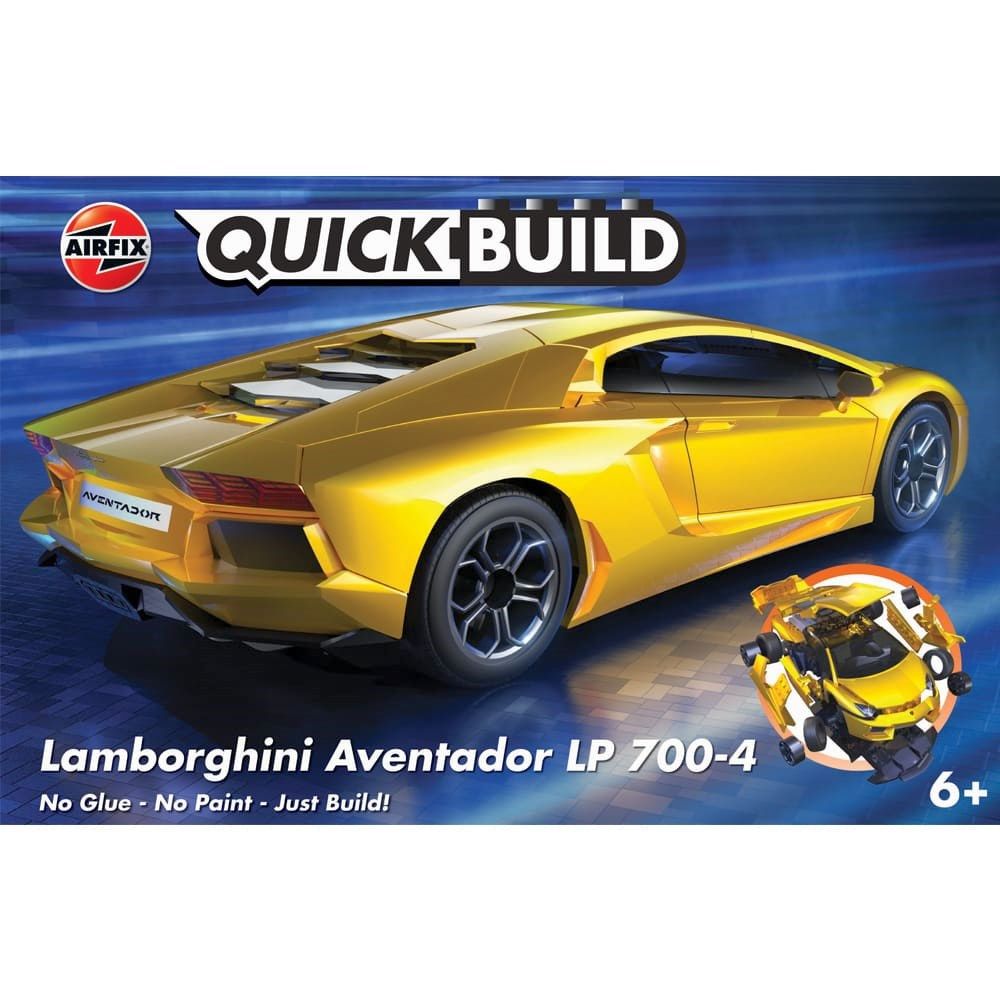 Quickbuild Lamborghini Aventador Yellow Airfix