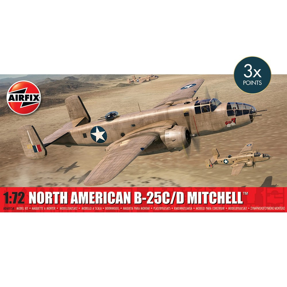 North American B-25C/D Mitchell Airfix 1:72 Scale Model Kit