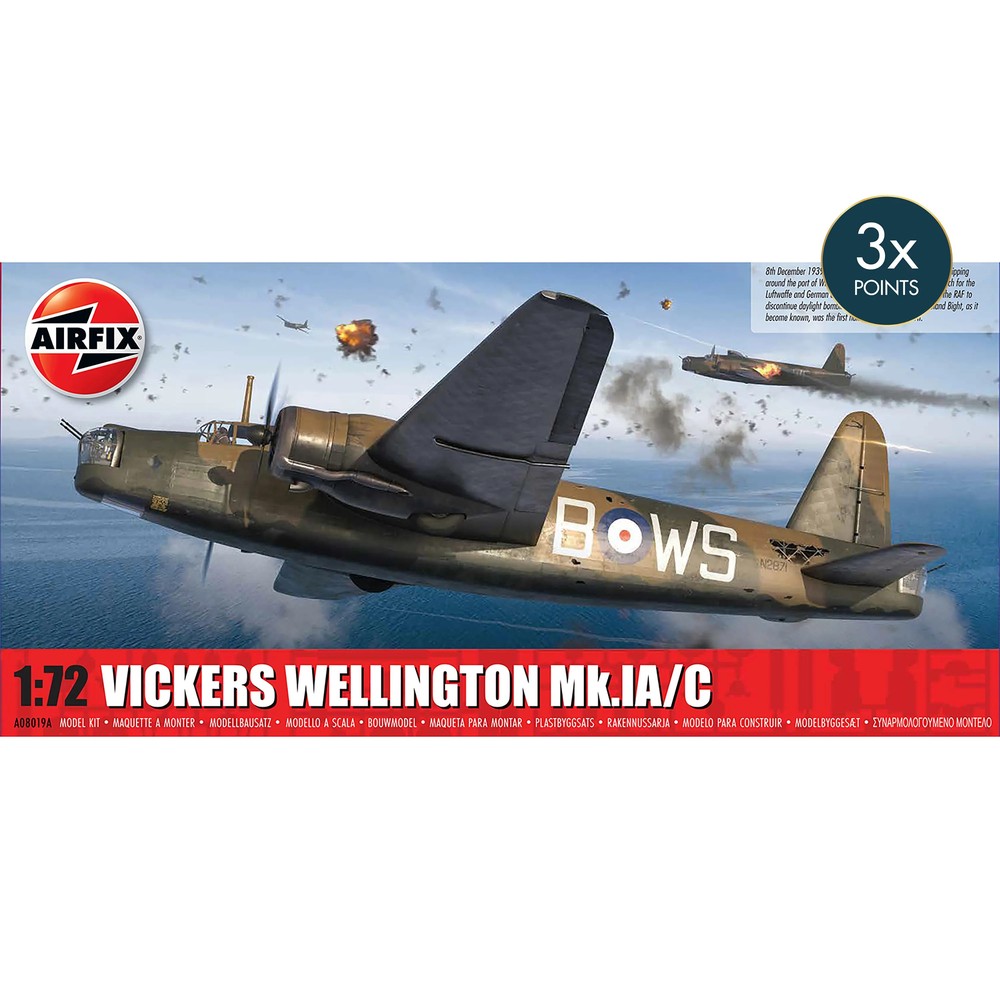 Vickers Wellington Mk.IA/C Airfix 1:72 Scale Model Kit