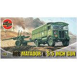 AEC Matador & 5.5 Inch Gun Airfix 1:76 Scale Model Kit