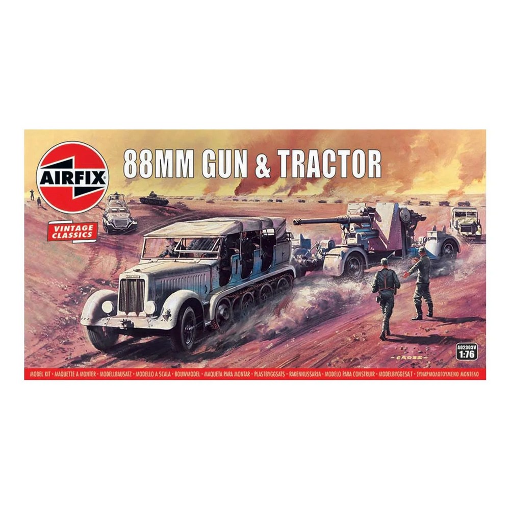 Airfix - 88mm Gun & Tractor (1: 76) - Miniature Figure