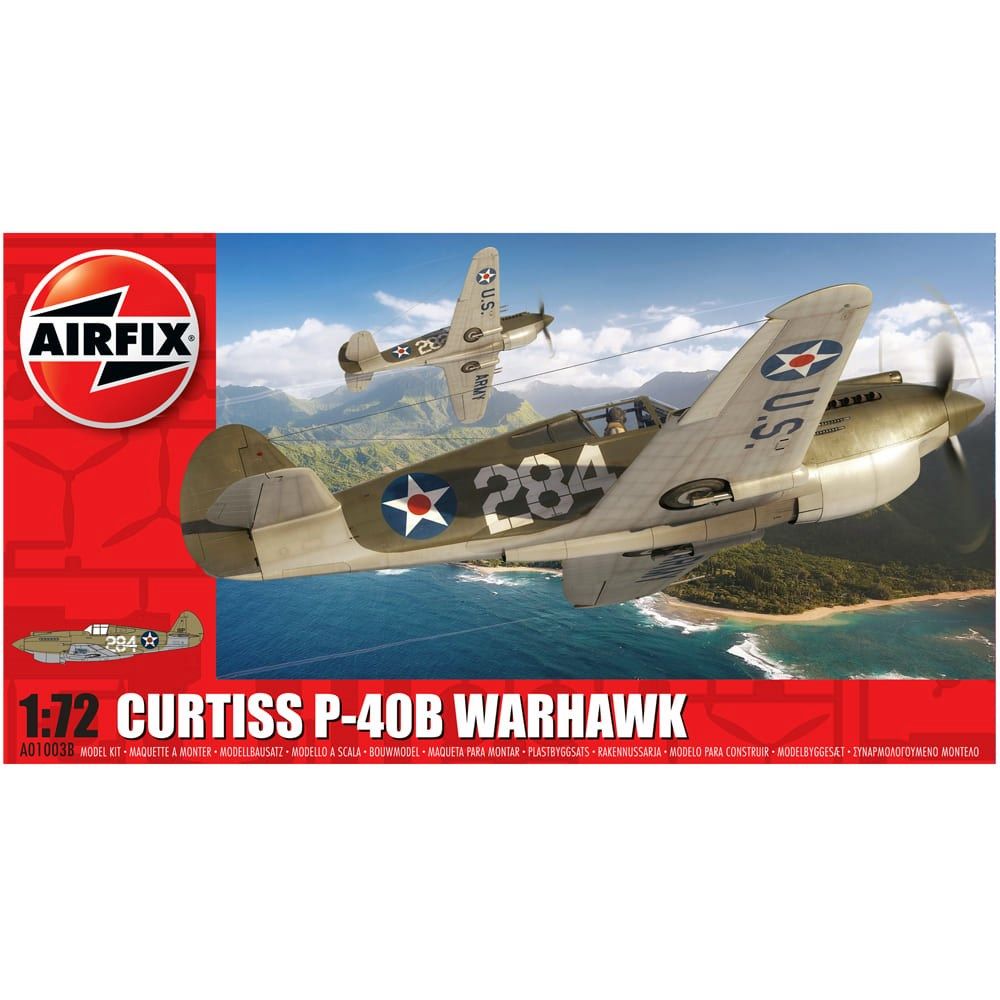 Curtiss P-40B Warhawk Airfix 1:72 Scale Model Kit