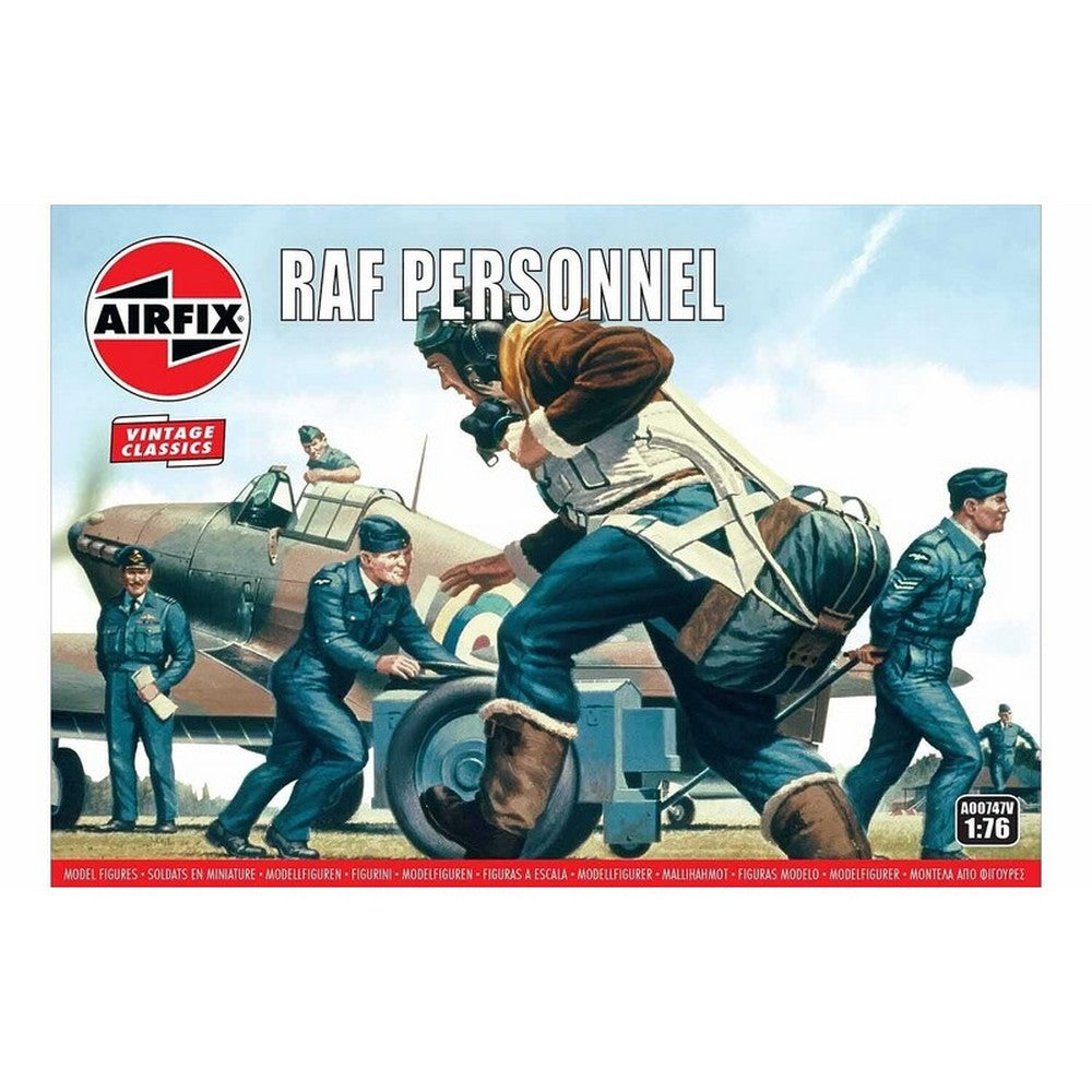 WWII RAF Personnel Airfix 1:76 Scale Model Kit