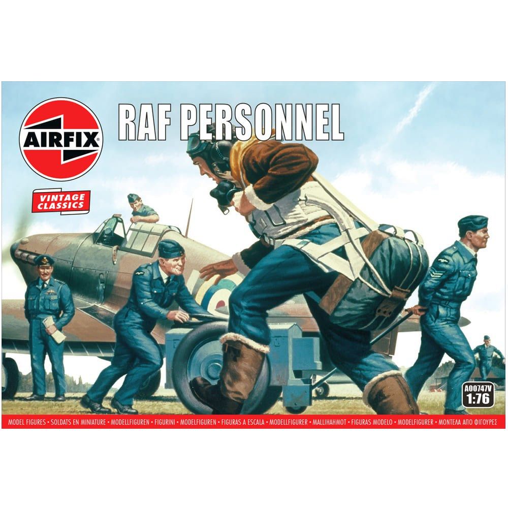 WWII RAF Personnel Airfix 1:76 Scale Model Kit