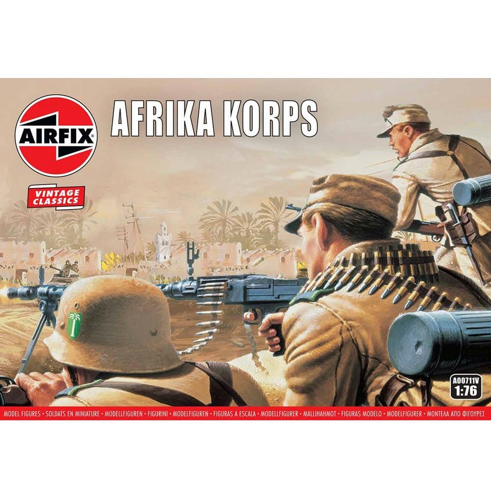 WWII Afrika Korps Airfix 1:76 Scale Model Kit