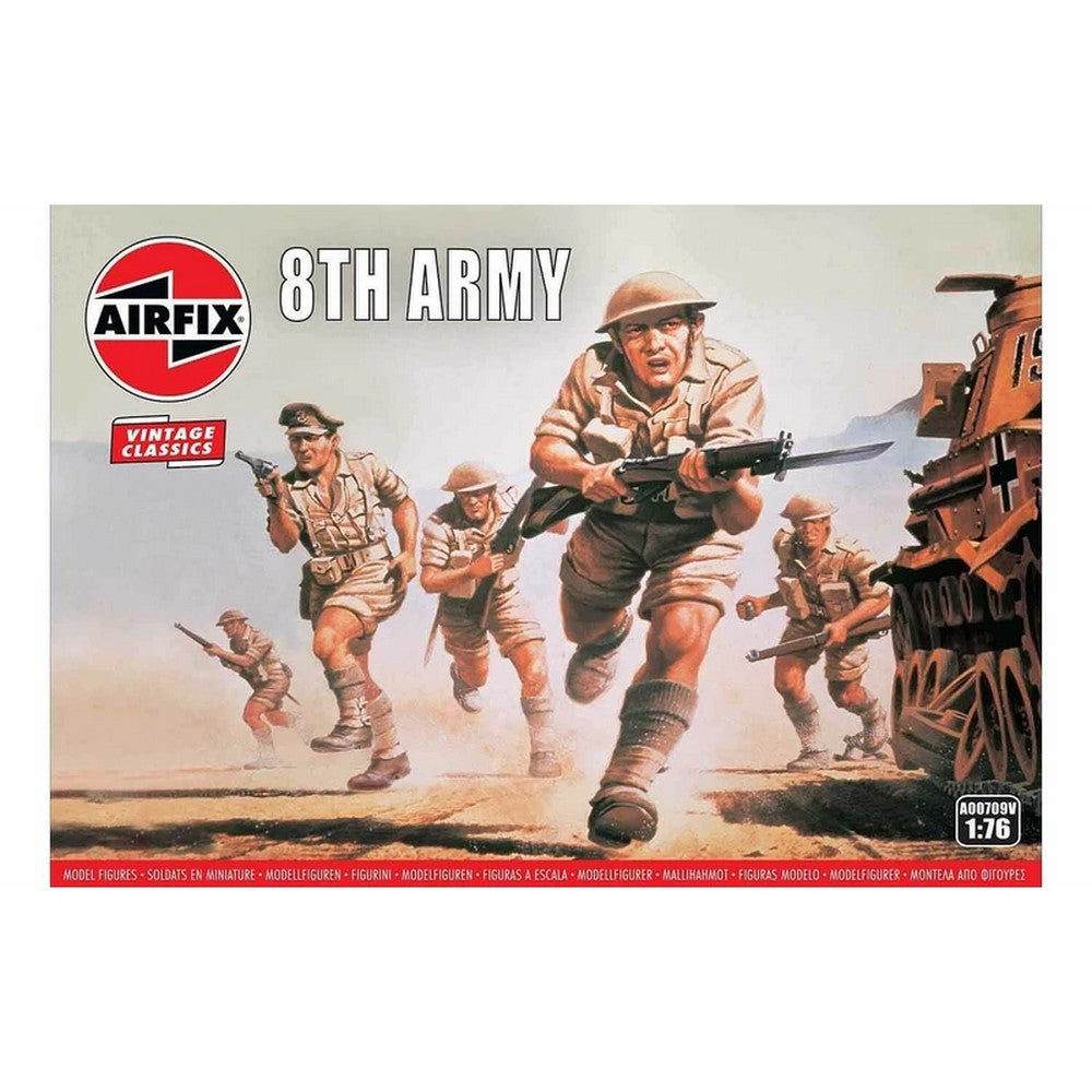 WWII British 8th Army Airfix 1:76 Scale Model Kit