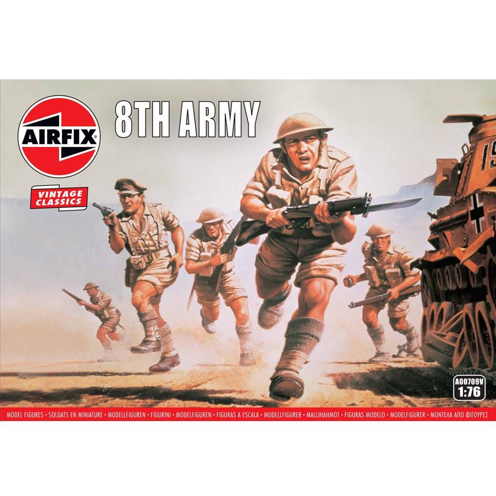 WWII British 8th Army Airfix 1:76 Scale Model Kit