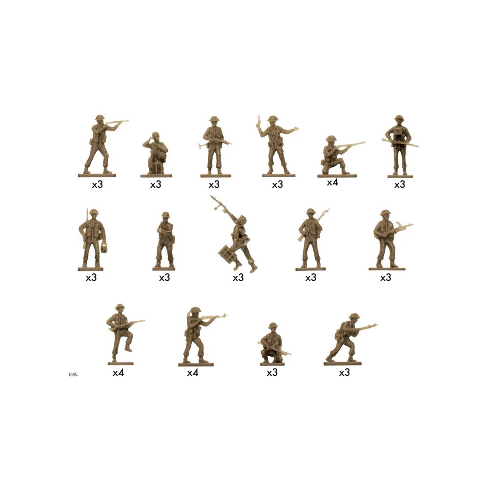 WWII British Infantry Airfix 1:76 Scale Model Kit