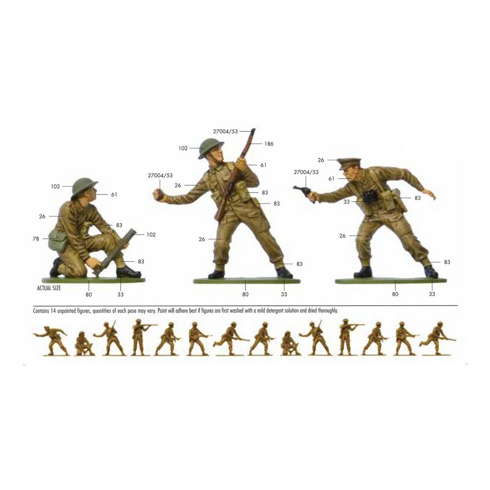 WWII British Infantry Airfix 1:32 Scale Model Kit