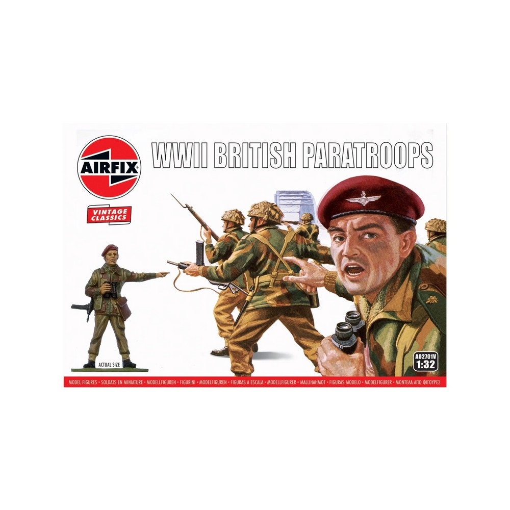 WWII British Paratroops Airfix 1:32 Scale Model Kit
