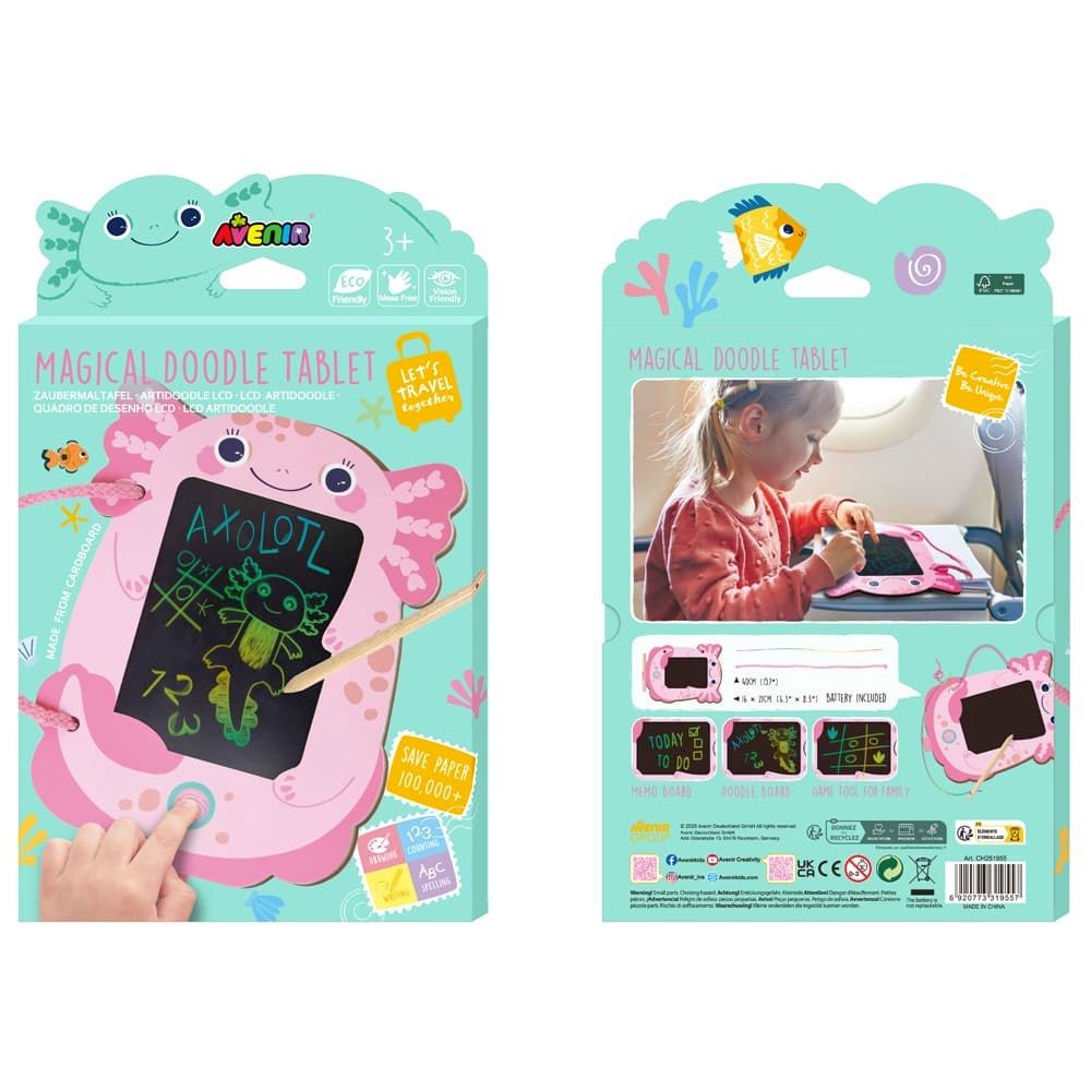 Avenir - Let's TrAvenirl Together Magical Doodle Tablet Axolotl - Craft Kit