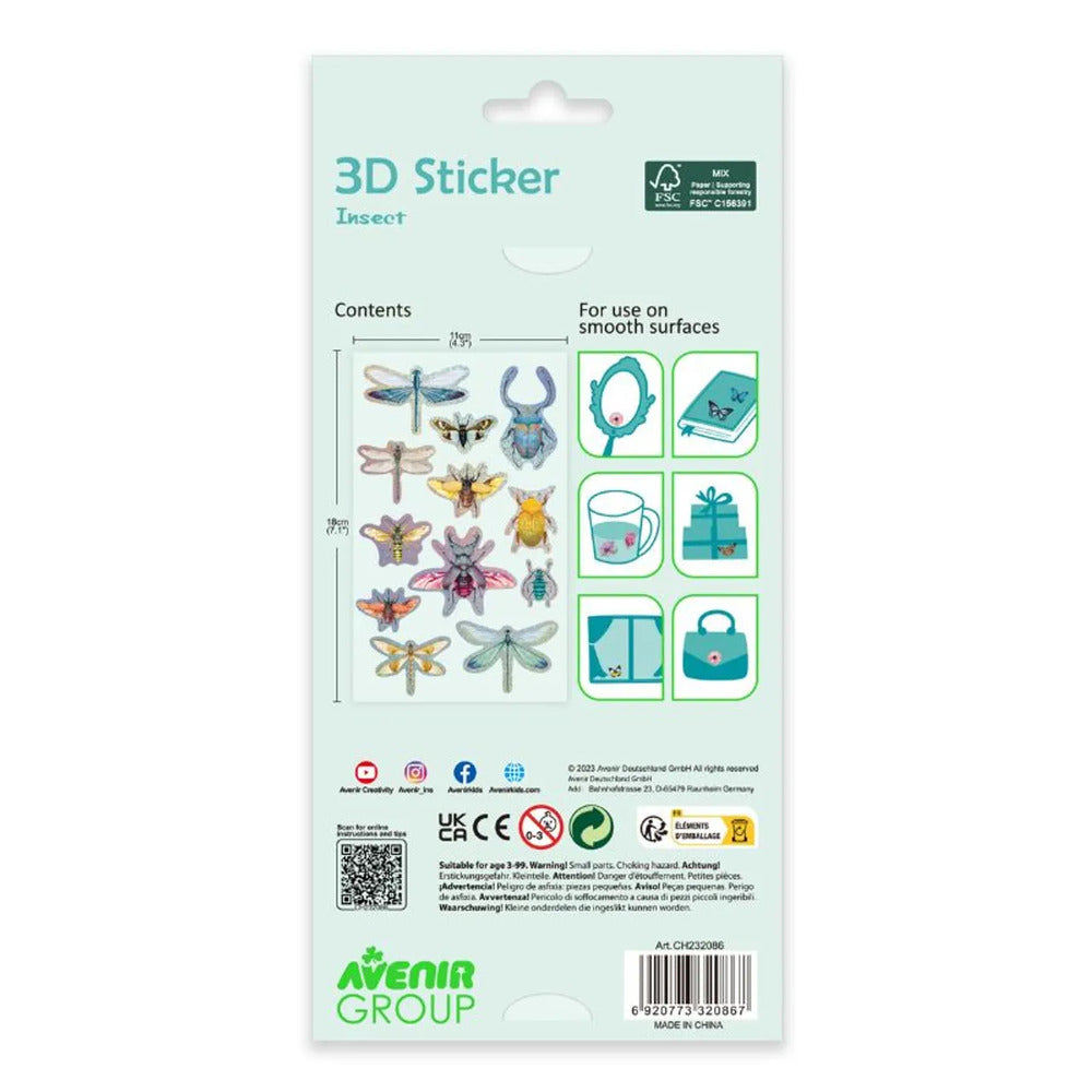3D Stickers Insect Avenir