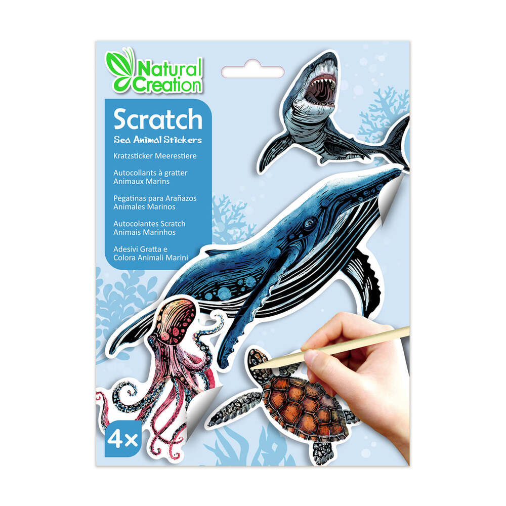 Scratch Sea Animal Stickers Avenir