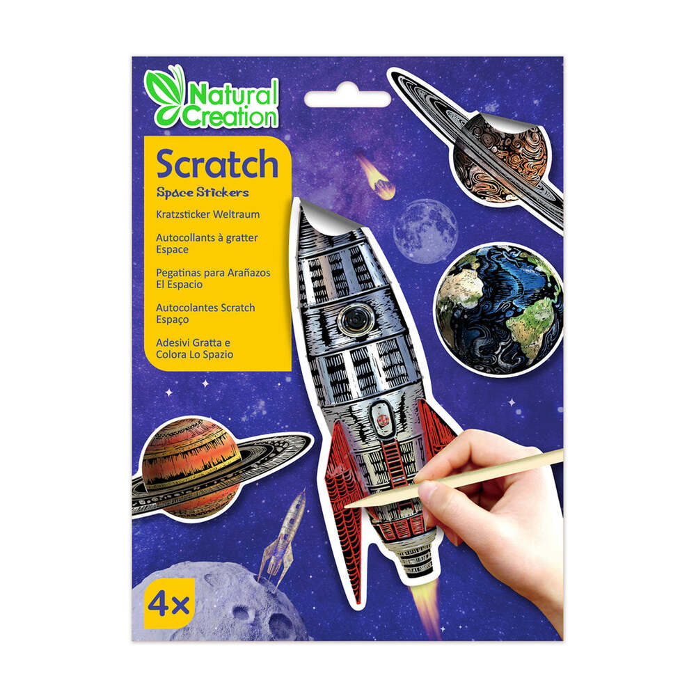 Scratch Space Stickers Avenir