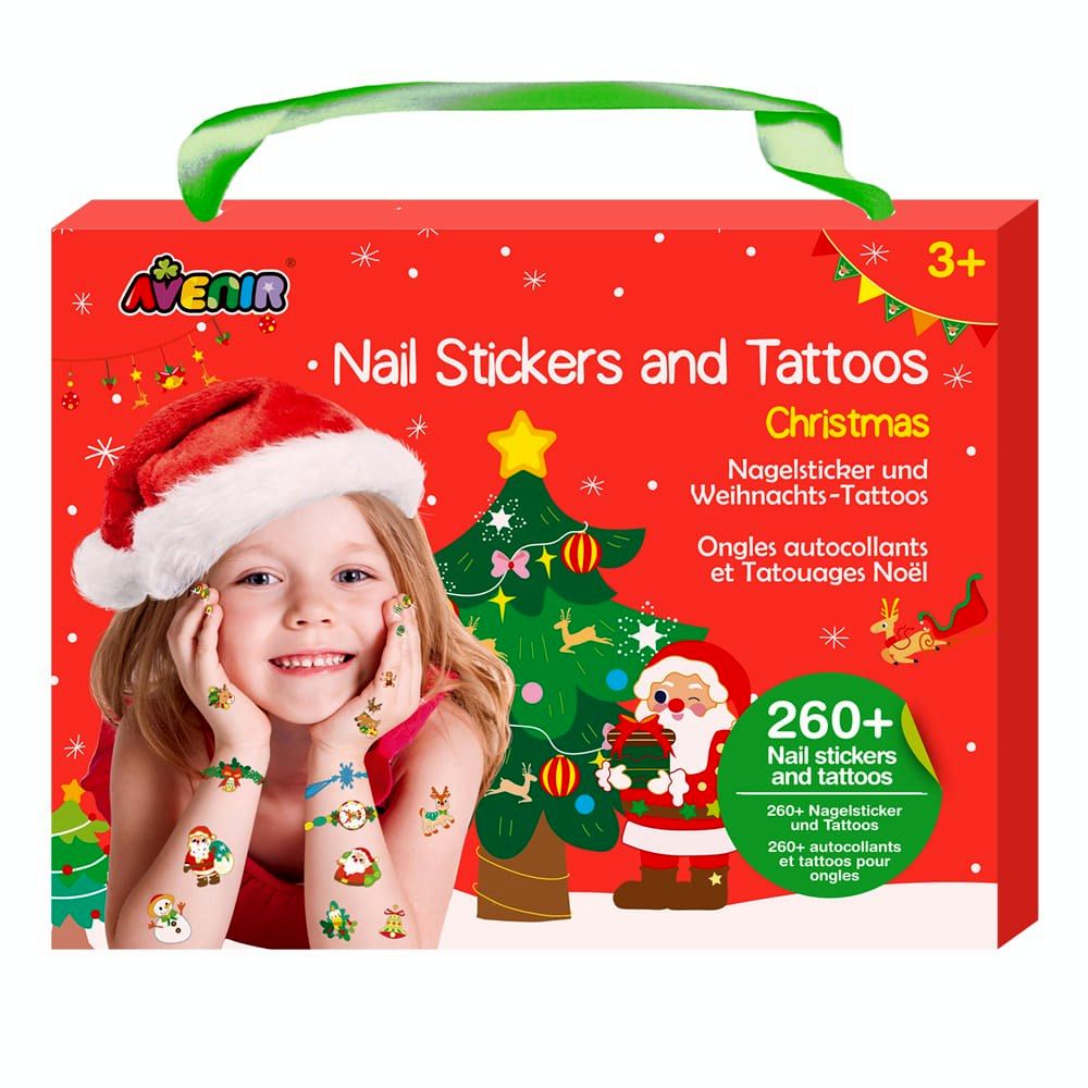 Avenir - Nail Stickers & Tattoos Christmas - Craft Kit