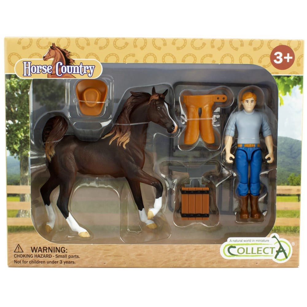 Blacksmith & Accessories W/ Horse Figurine CollectA