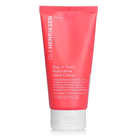 Ole Henriksen Touch Stay in Touch Hand Cream - Luxurious 75ml formula, nourishes, hydrates, and smooths skin with a fresh scent.