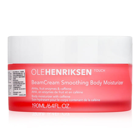 Ole Henriksen Touch BeamCream, a 190ml hydrating body moisturizer with a whipped texture, brightens skin and minimizes dark spots.