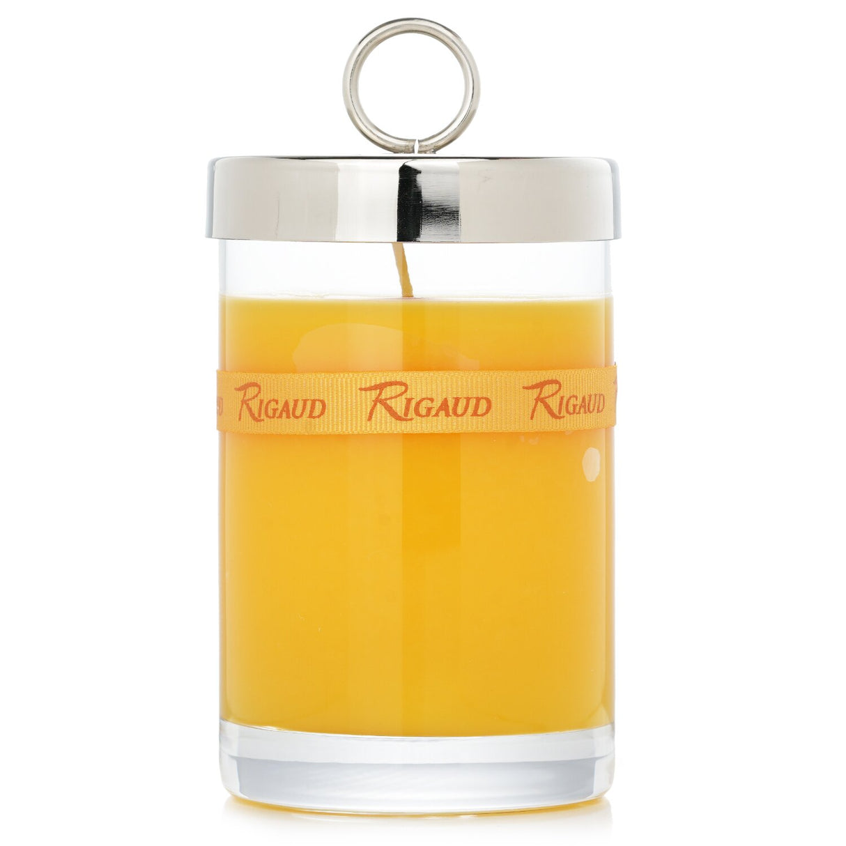Luxury Rigaud scented candle # Tournesol, 230g, in elegant glass with mango and passion fruit fragrances, inspired by Van Gogh's Sunflowers.