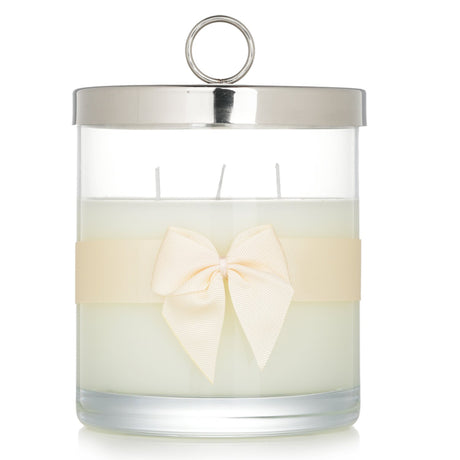 Rigaud Gardenia Scented Candle in a chic glass holder, offering 150 hours of fresh floral fragrance for any room.