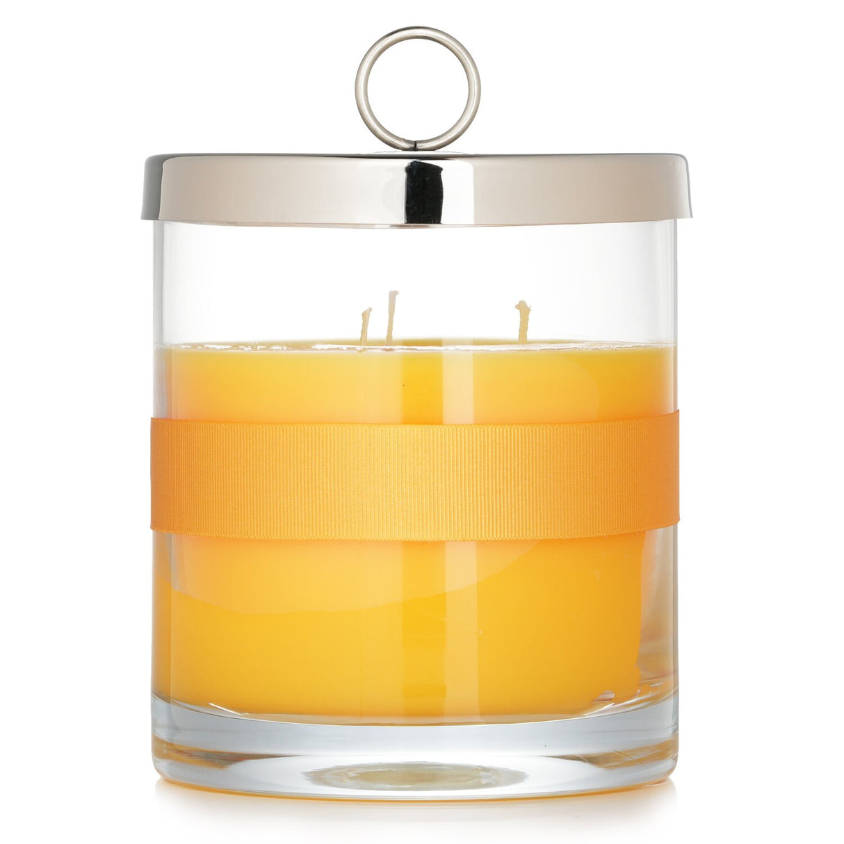 Luxurious Rigaud scented candle in a glass container, featuring mango and passion fruit scents, inspired by Van Gogh's Sunflowers.