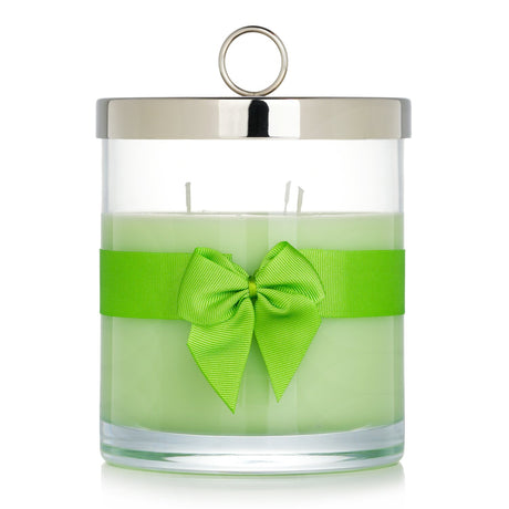 Luxury Rigaud scented candle in clear glass, 750g, featuring a rejuvenating Jasmine de Printemps fragrance with bergamot and Ylang-Ylang.