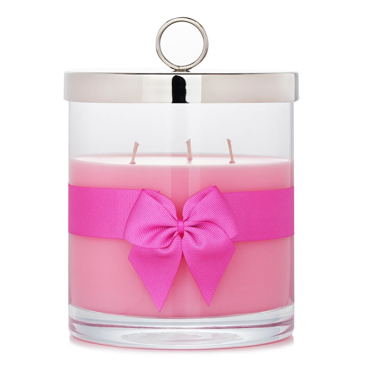 Rigaud # Rose Couture scented candle in elegant glass, rich rose fragrance with leather and amber, 150-hour burn time.