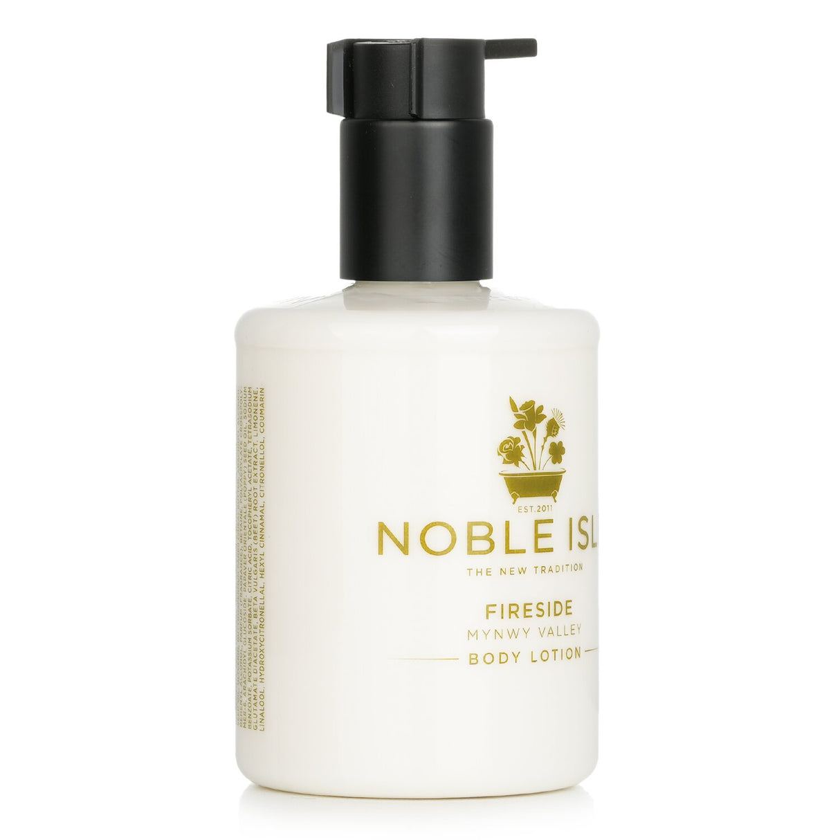 Luxurious 250ml body lotion with warm woody fragrances, perfect for winter skin, lightweight, vegan, and cruelty-free.