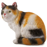 3-Colour House Cat Sitting Figurine CollectA S
