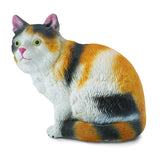 3-Colour House Cat Sitting Figurine CollectA S