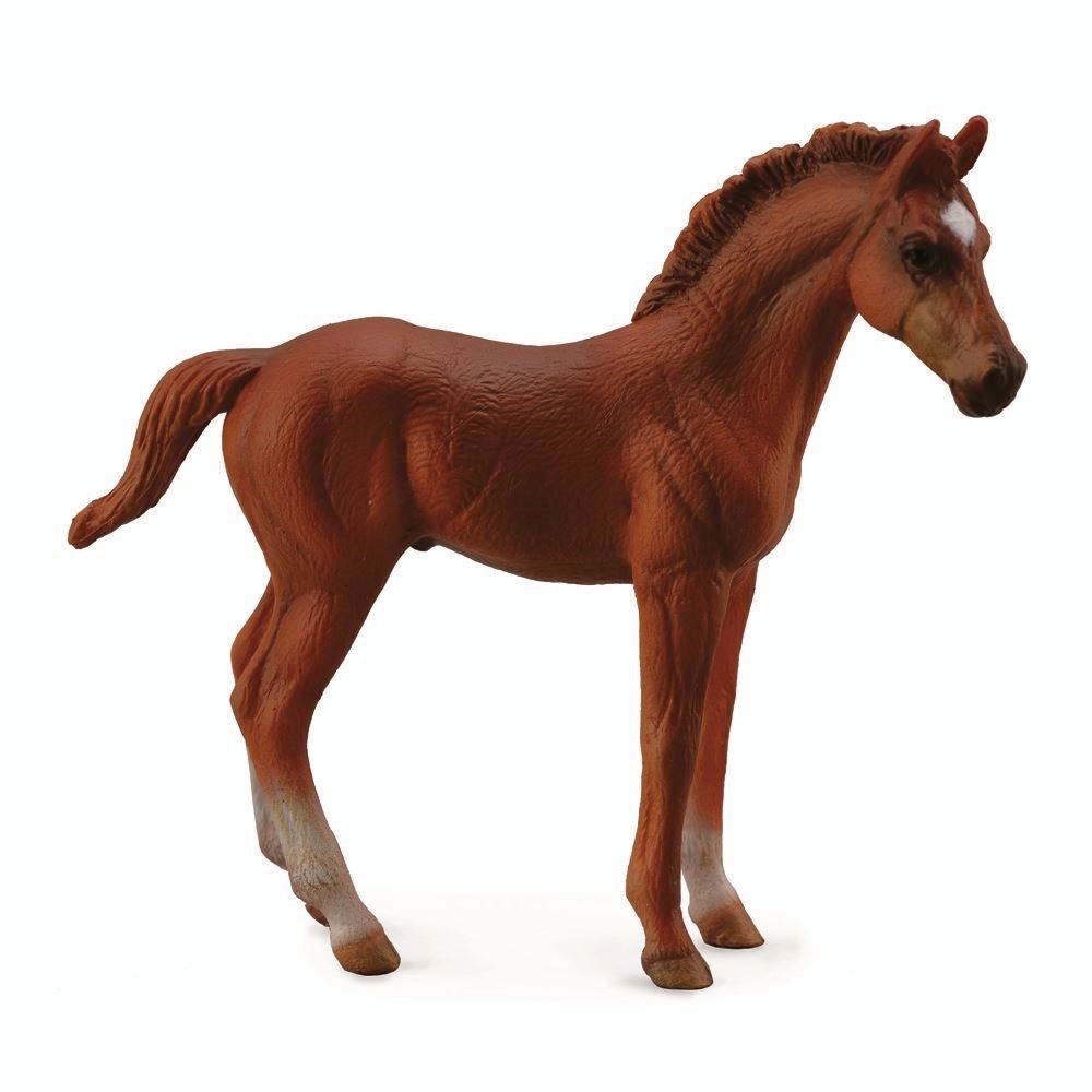 Thoroughbred Foal Standing Chestnut Figurine CollectA M