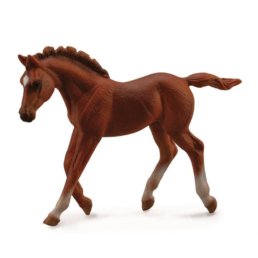 Thoroughbred Foal Walking Chestnut Figurine CollectA M