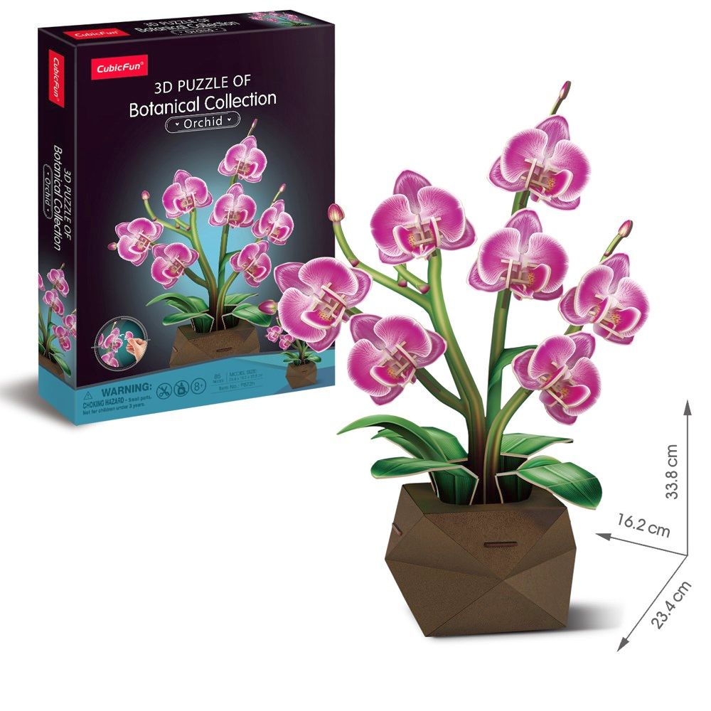 Flower Bouquet Orchids 3D Puzzle CubicFun