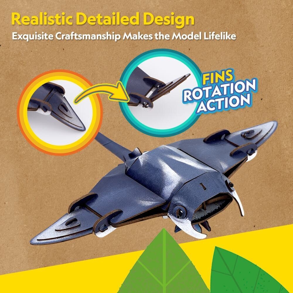 Really Wild Animals Manta Rays 3D Puzzle CubicFun
