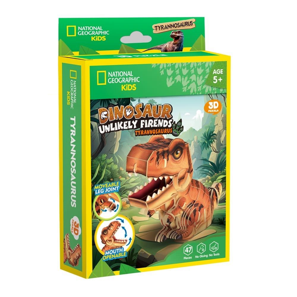 Dinosaur Unlikely Friends: T-Rex 3D Puzzle CubicFun