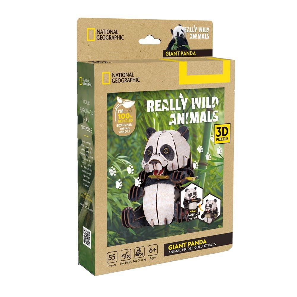 Really Wild Animals Giant Panda 3D Puzzle CubicFun