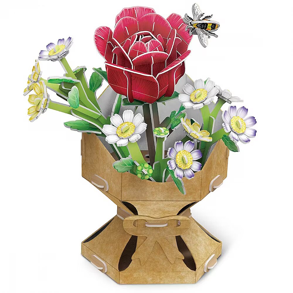 Flower Bouquet Rose 3D Puzzle CubicFun 33301