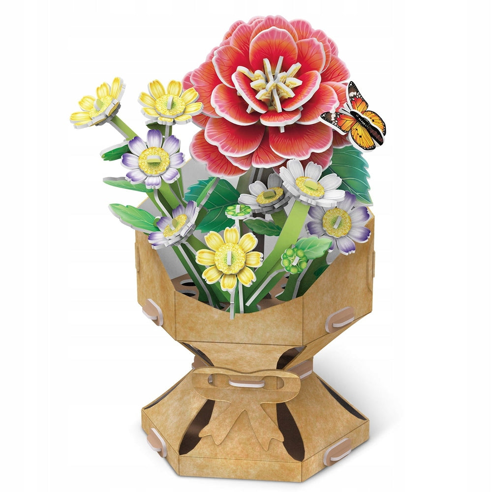 Flower Bouquet Camellia 3D Puzzle CubicFun